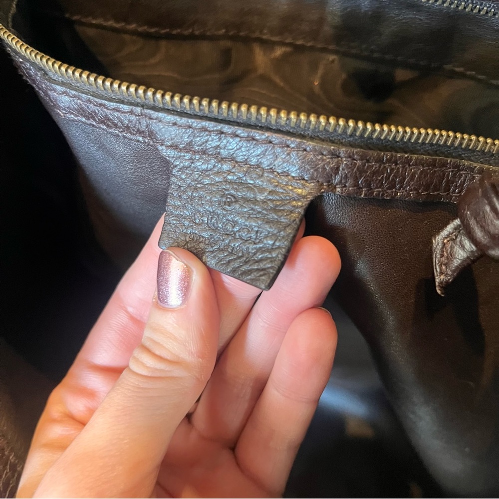 Gucci Genuine Python Extra Large Tote With Bamboo… - image 8